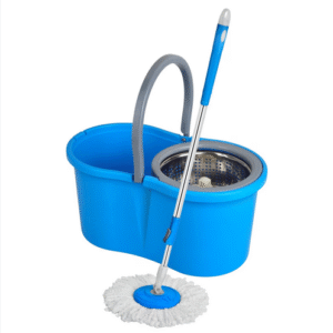 Mop Bucket Set With 2 Microfiber Refill Stainless Steel Wringer