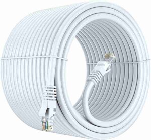 Cat6 Ethernet Cable, 100 Meter High Speed 550MHZ  10 Gigabit Speed UTP LAN Cable, Network Cable Internet Cable RJ45 Cable LAN Wire, Patch Computer Cord Gigabit Category 6 Wires for Modem,Router
