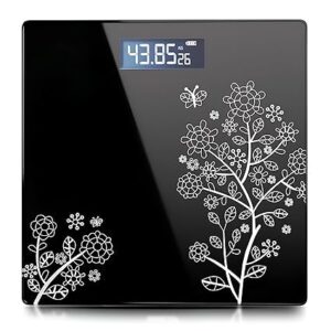 Thick Tempered Glass & LCD Display Square Electronic Digital Personal Bathroom Health Body Weight Weighing Scale 150Kg Capacity For Human