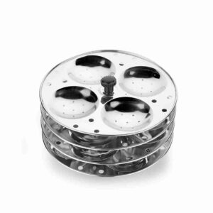 Stainless Steel Idli Plates (4X4) 1 Liter – Idli maker low price