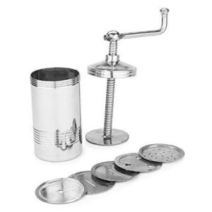 Stainless Steel Sev Sancha Machine/Muruku Maker with 6 Jali, Kitchen Tools of Namkeen and Snacks Maker Stainless Steel